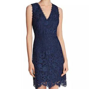 Laundry by Shelli Segal -  Lace Navy Blue Dress - Size 8